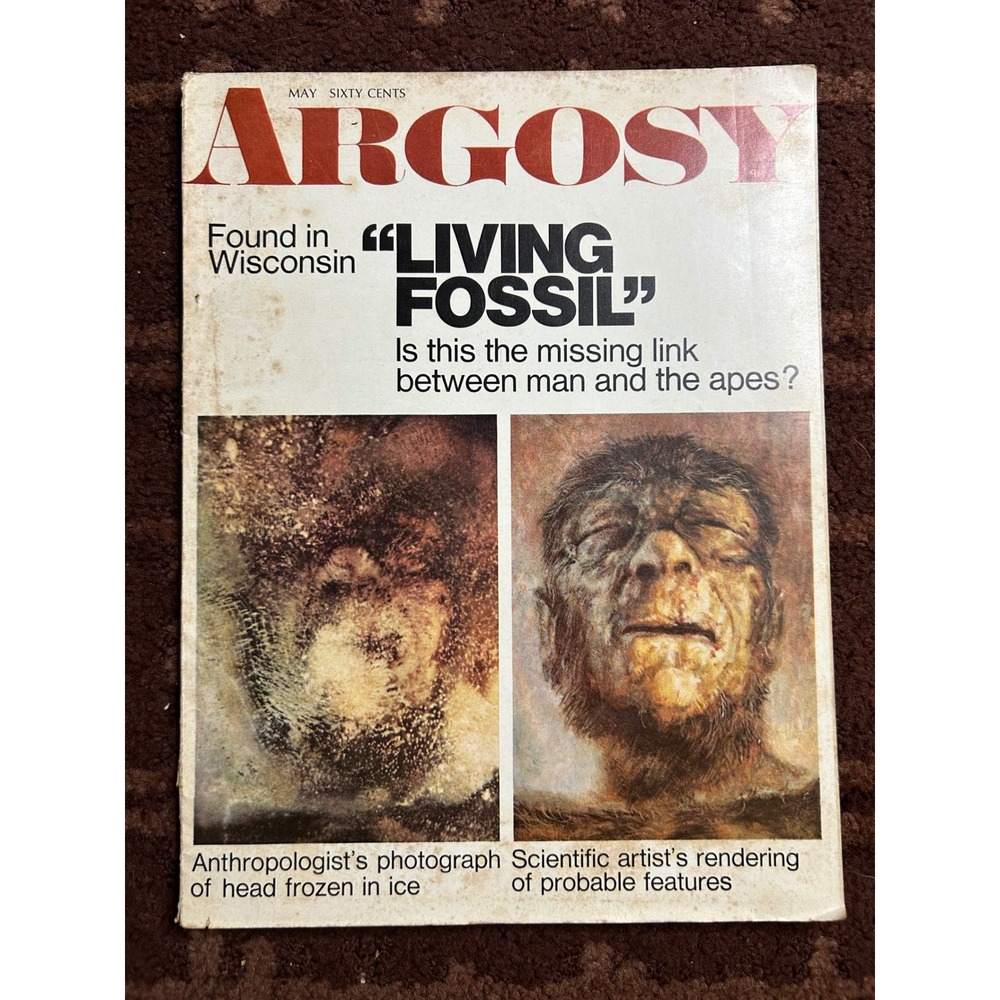 Argosy Magazine May 1969 Vol 368 No 5 Living Fossil Wisconsin Iceman Camel Ad